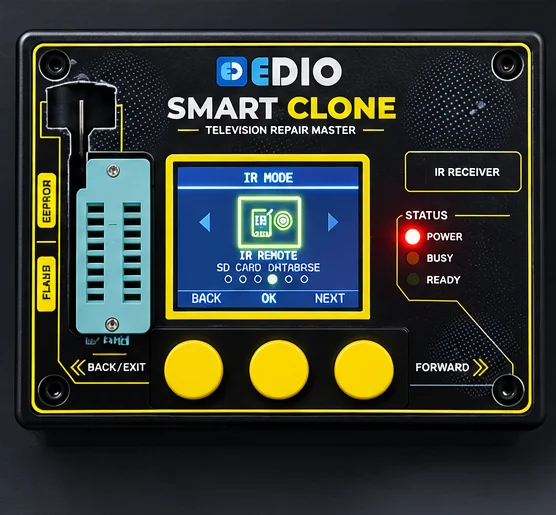 SmartClone showing IR mode on its screen